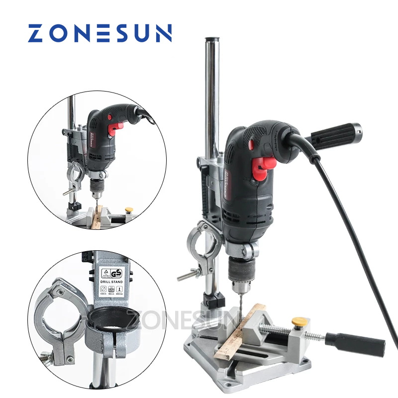 Woodworking Drills - حامل ثابت للمثقاب الكهربائي من ZONESUN،