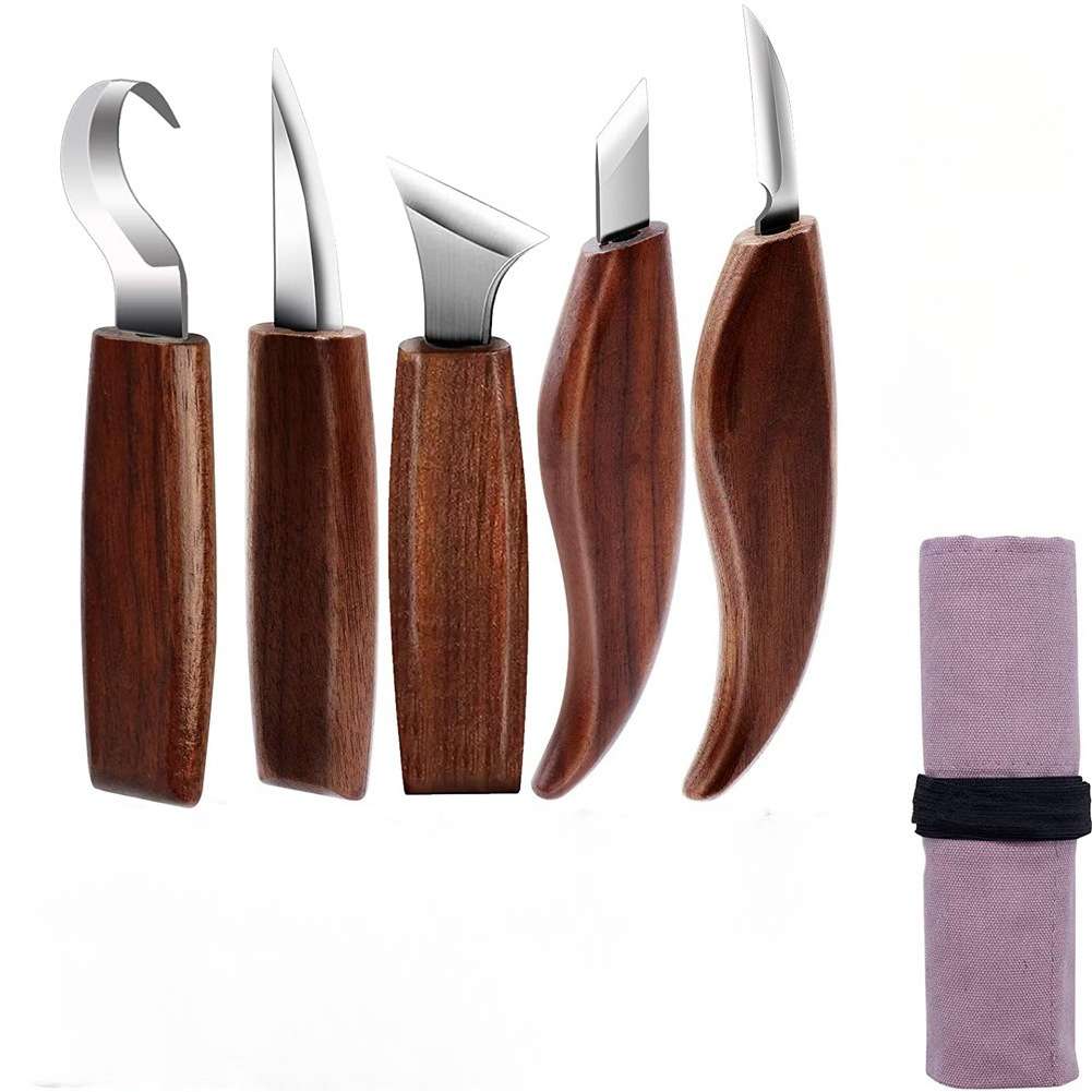 Woodworking Kits For Beginners - طقم أدوات نحت الخشب 8 قطع،