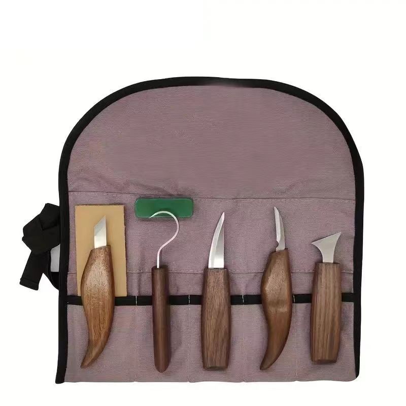 Woodworking Kits For Beginners - طقم نحت الخشب 8 قطع، أدوات