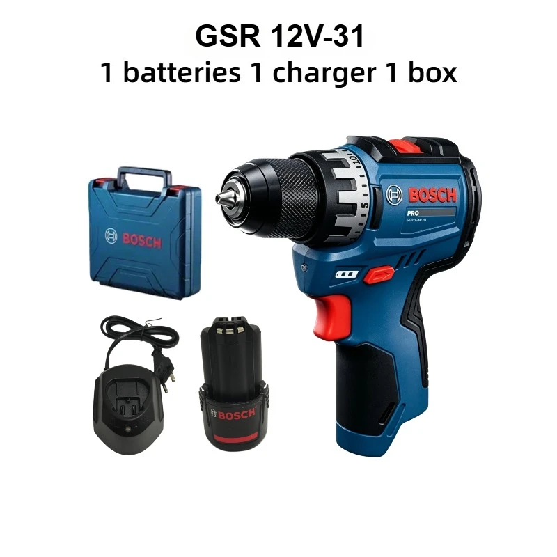 Woodworking Power Tools - مثقاب بوش الاحترافي GSR 12V-31 اللاسلكي،