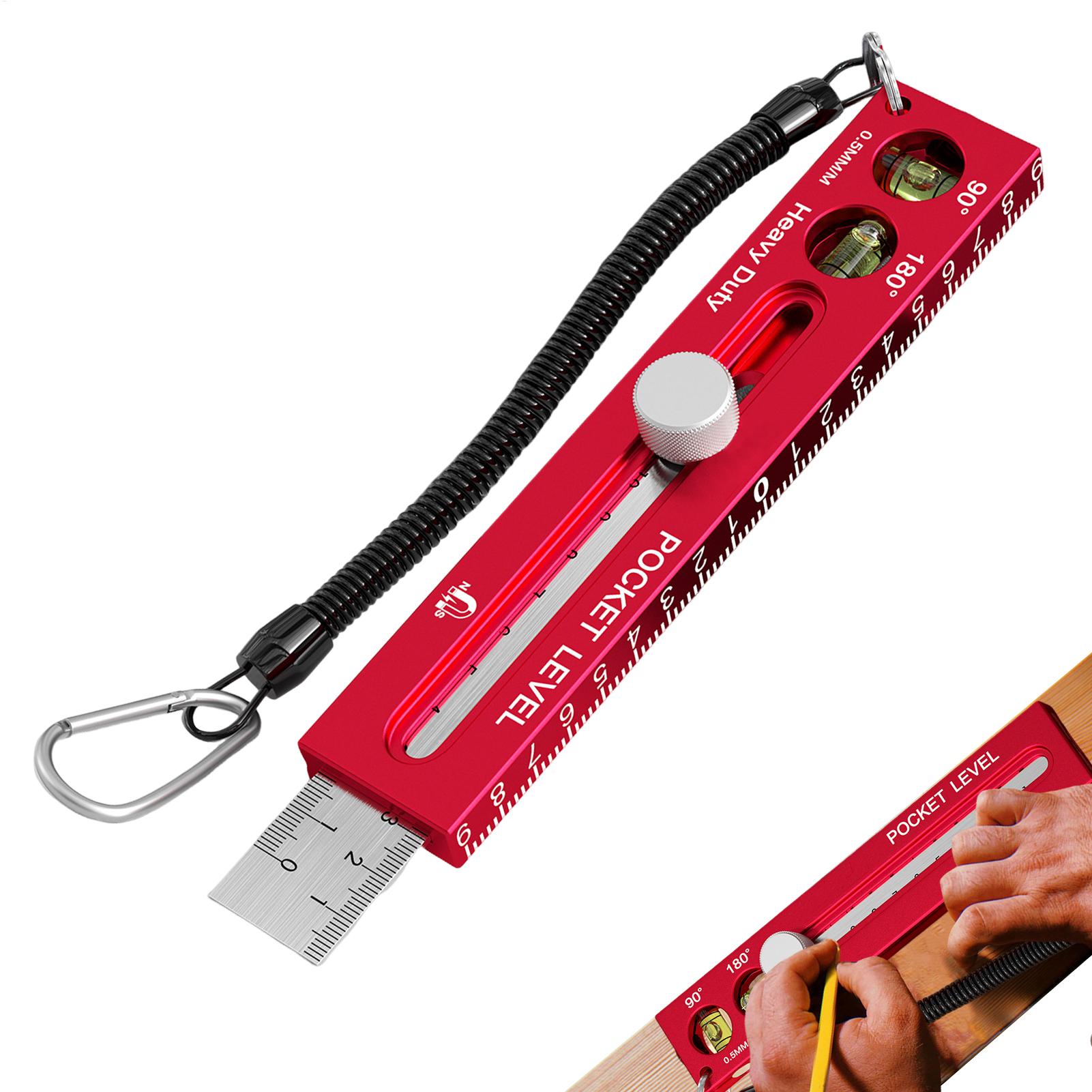 Marking Gauge Tool - أدوات قياس للنجارة، مقياس أفقي مغناطيسي،