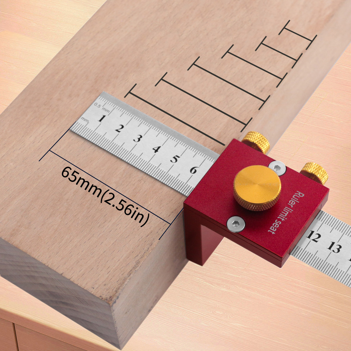 Marking Gauge Tool - 30 سنتيمتر/12 بوصة يخدش حاكم 90