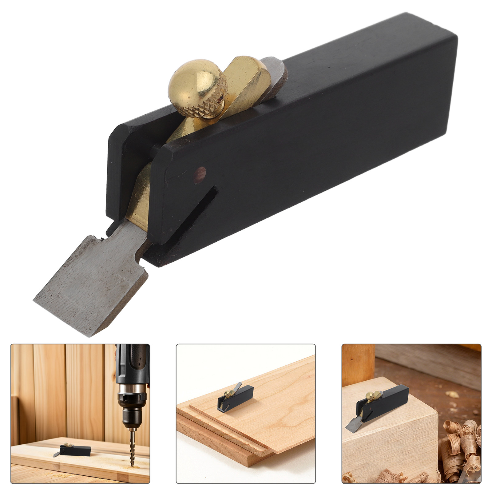 Woodworking Edge Trimmer - مسحاج يدوي صغير من خشب الأبنوس