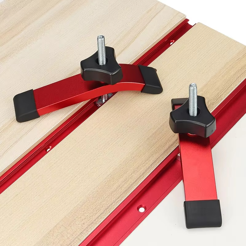 Woodworking Man - مشبك تثبيت سريع المفعول من الألومنيوم،