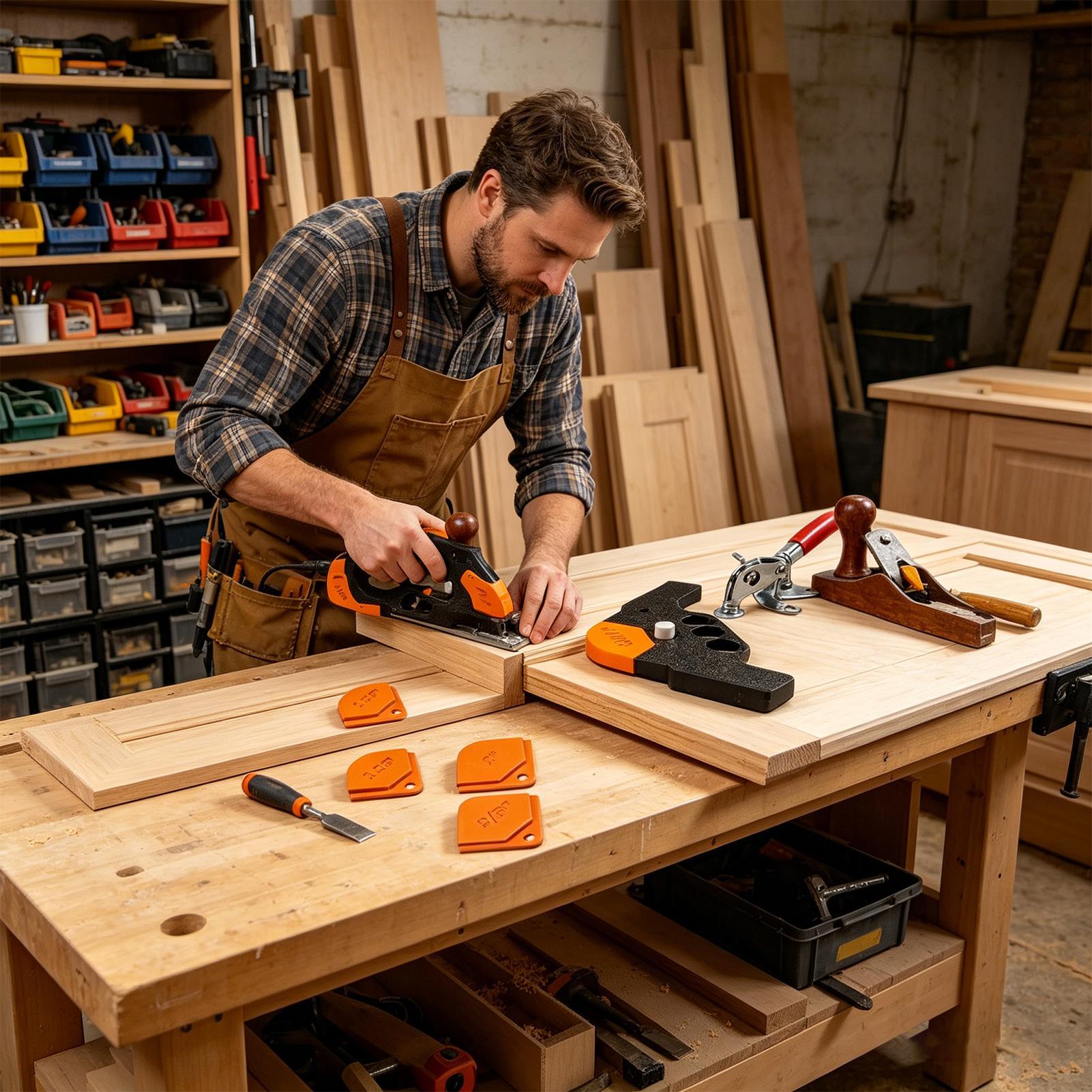Woodworking Templates - قالب تقويم زوايا الرؤوس المستديرة للراوتر،