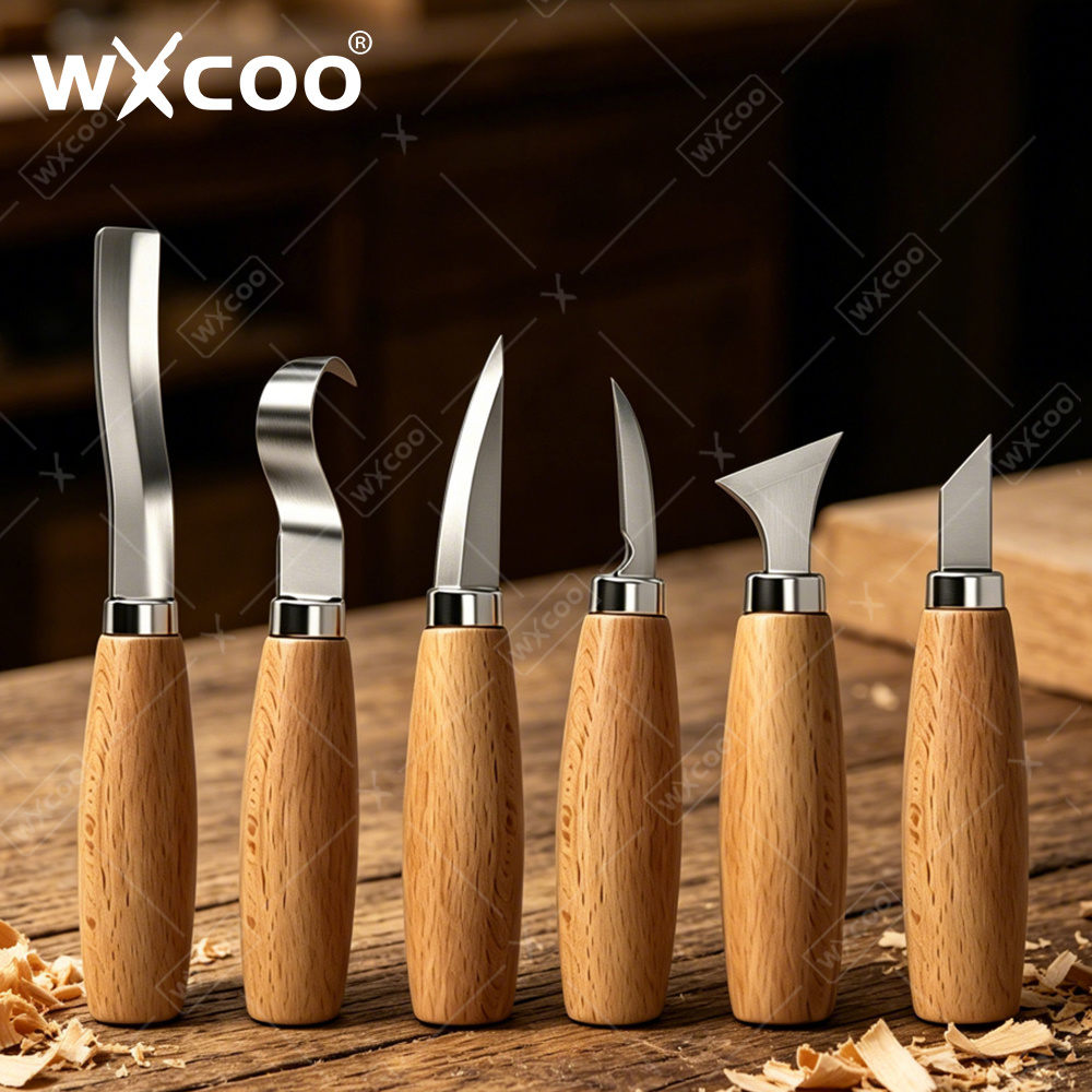 Woodworking Man - أدوات نحت الخشب المقوسة من WXCOO،