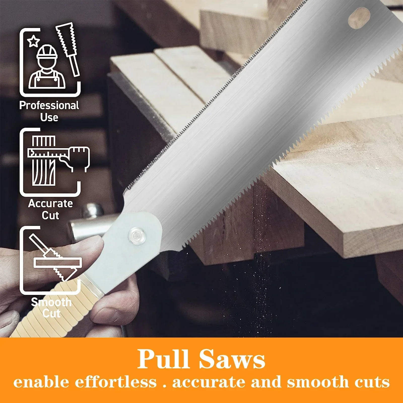 منشار يدوي ياباني 9.3 بوصة SK5 - مراجعة Japanese Pull Saw وسعره