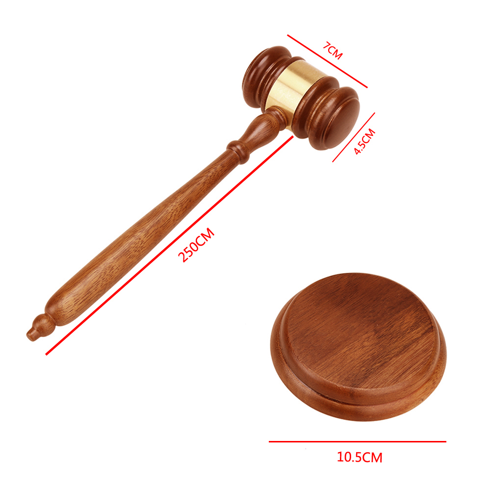 مطرقة القاضي الخشبية المصنوعة  - مراجعة Woodworking Auctions وسعره