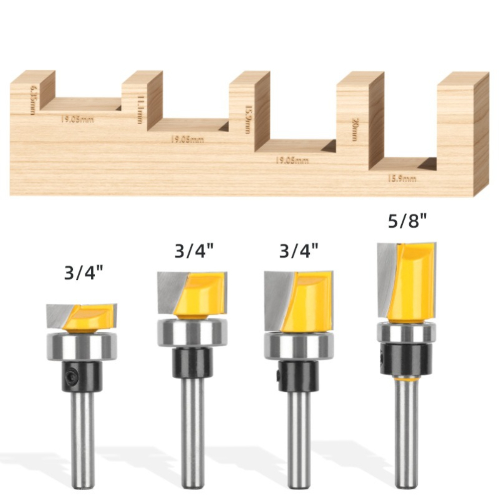 ريشة راوتر للتشذيب المتساوي بس - مراجعة Woodworking Templates وسعره