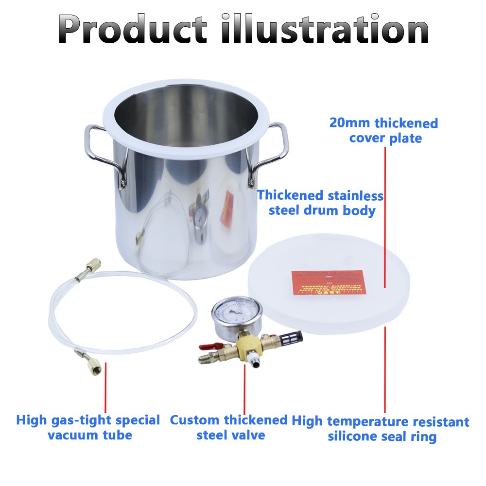 غرفة تفريغ الهواء بسعة 6 لتر م - مراجعة Woodworking Vacuum Press وسعره