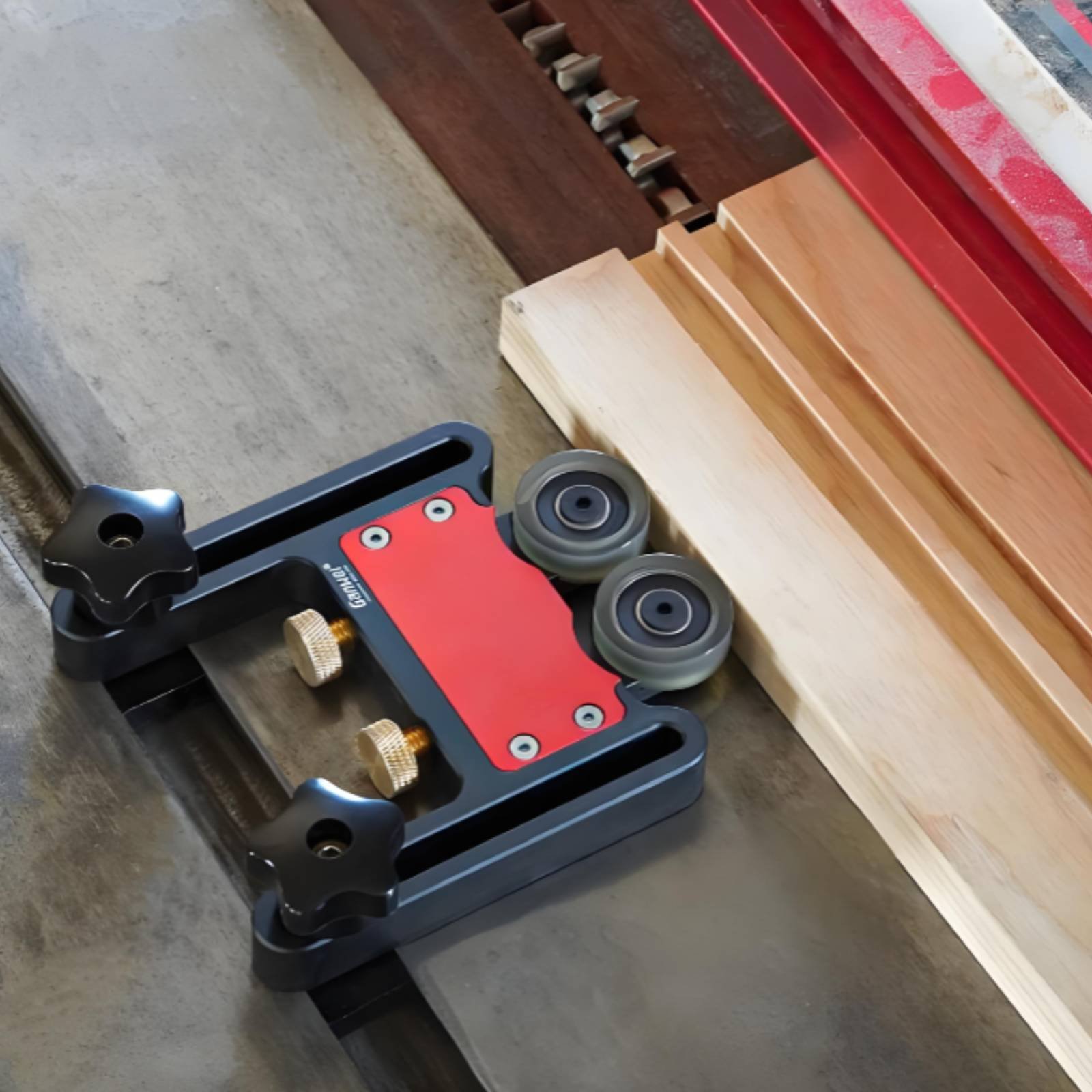 حاجز ريشي مضاد للارتداد لمنشار - مراجعة Woodworking Kickback وسعره