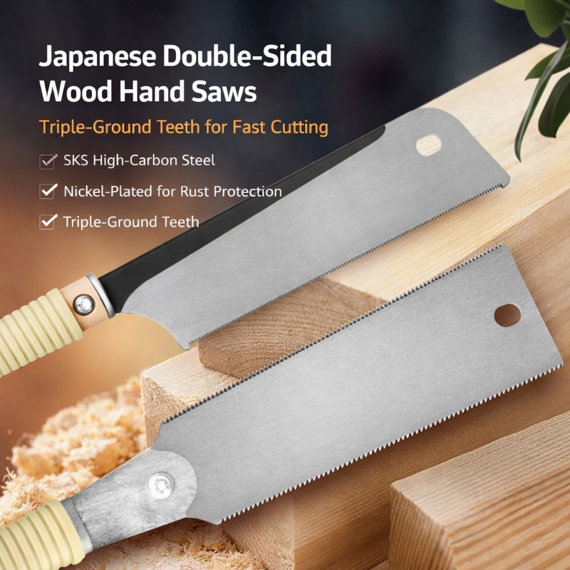 منشار يدوي ياباني الطراز ذو وج - مراجعة Japanese Pull Saw وسعره