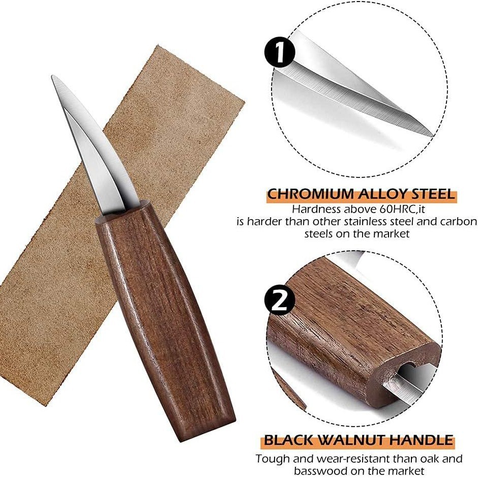 طقم نحت الخشب 8 قطع، أدوات نحت - مراجعة Woodworking Kits For Beginners وسعره