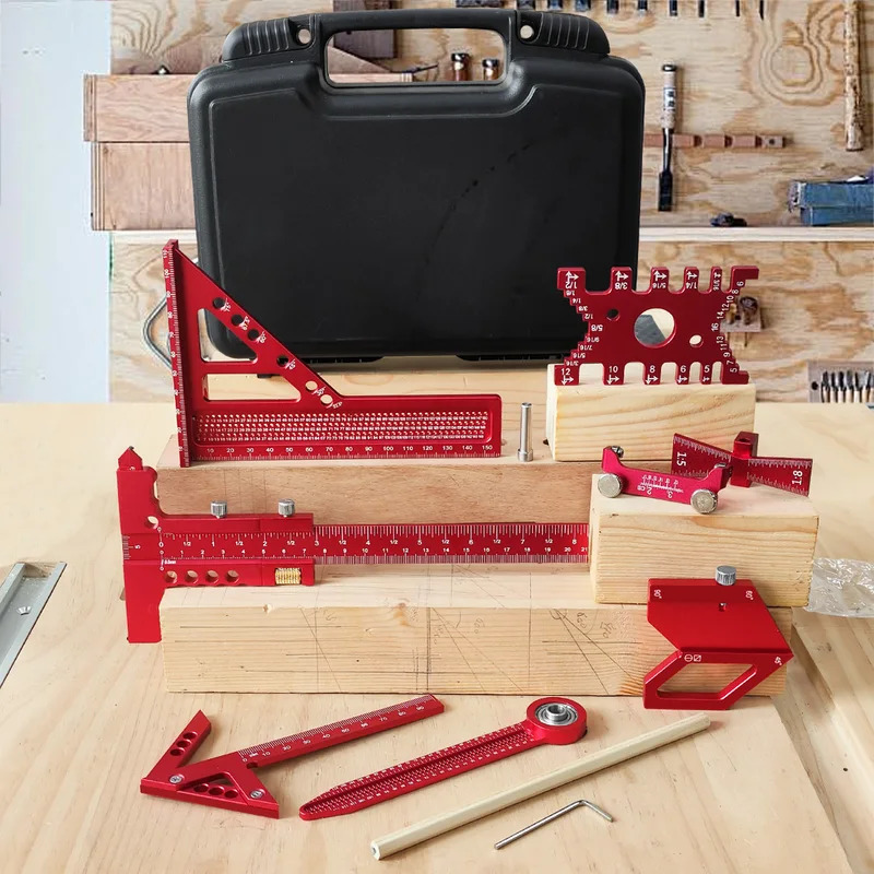 النجارة الألومنيوم مربع عدة مع - مراجعة Woodworking Free Plans وسعره