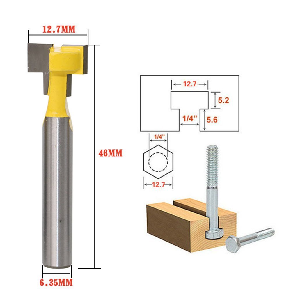 A11I 1/4 بوصة عرقوب T-فتحة الق - مراجعة Woodworking Power Tools وسعره