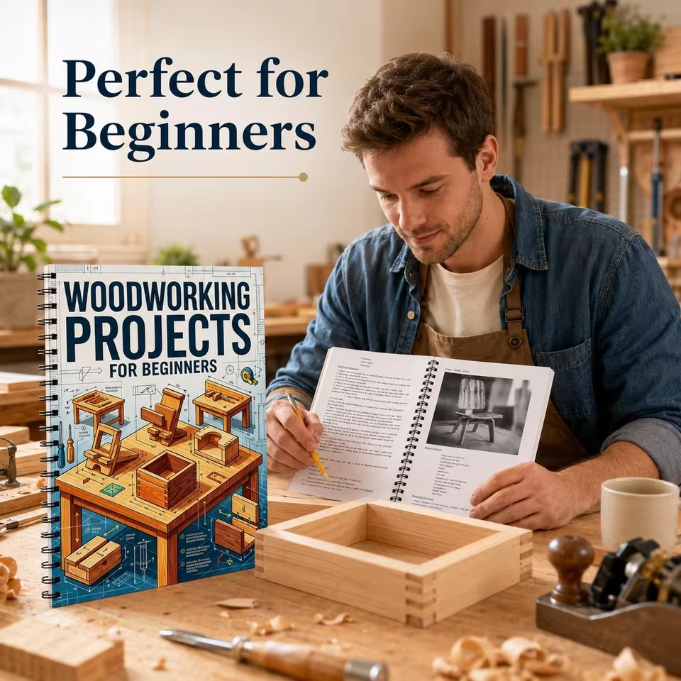 خطط أعمال النجارة السهلة للمبت - مراجعة Woodworking Ideas For Beginners وسعره