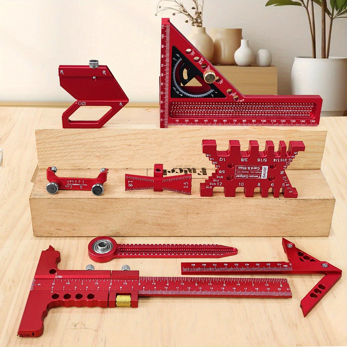 طقم أدوات قياس للنجارة مكون من - مراجعة Woodworking Free Plans وسعره