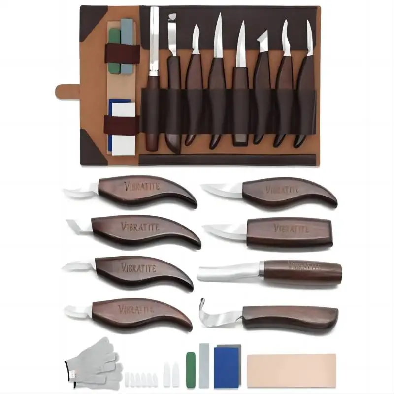 الخشب نحت عدة 15 قطعة أدوات نح - مراجعة Woodworking Kits For Beginners وسعره