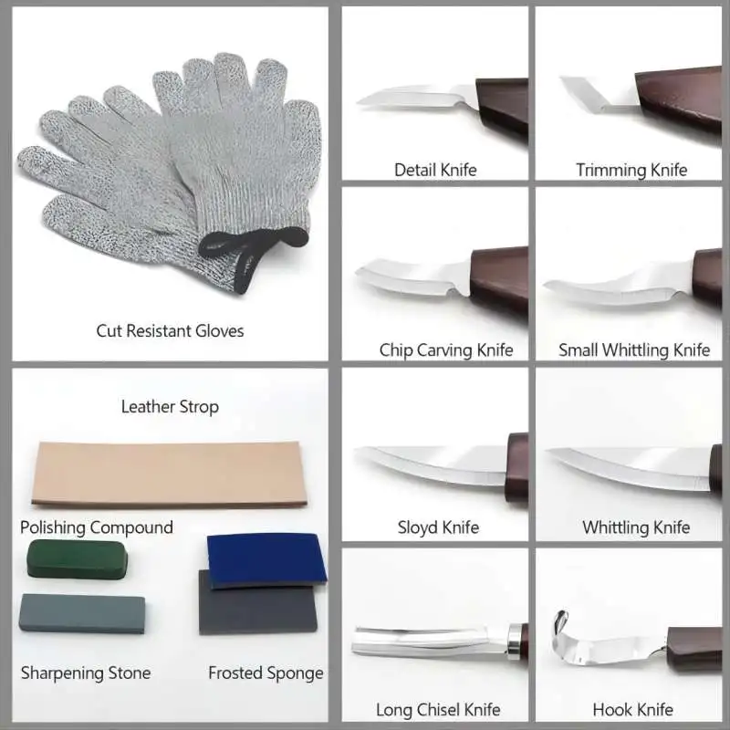 الخشب نحت عدة 15 قطعة أدوات نح - مراجعة Woodworking Kits For Beginners وسعره