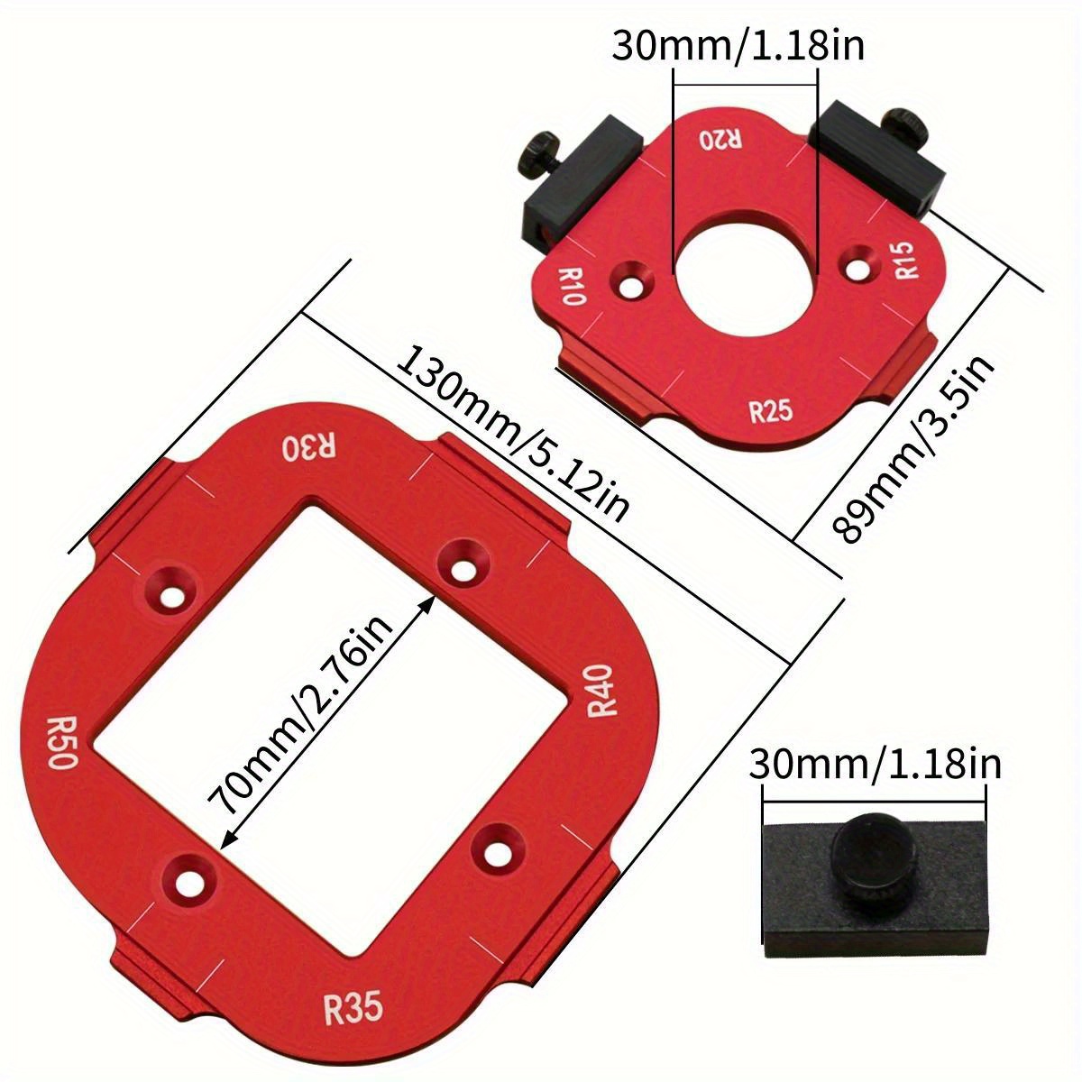 2 قطعة النجارة راوتر الزاوية ن - مراجعة Woodworking Templates وسعره